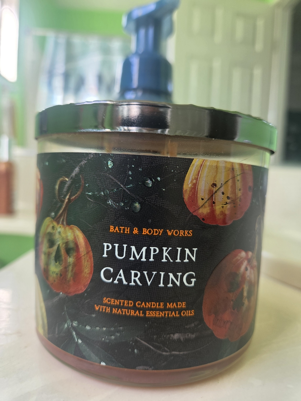 Bath & Body Works Pumpkin Carving Scented Candle - NEW